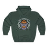 Get a Bucket Hoodie (White Letters) (Purple/Forest Green)