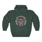 Get a Bucket Hoodie (White Letters) (Purple/Forest Green)