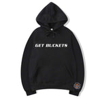 "Get Buckets" Tech Hoodie (Black)