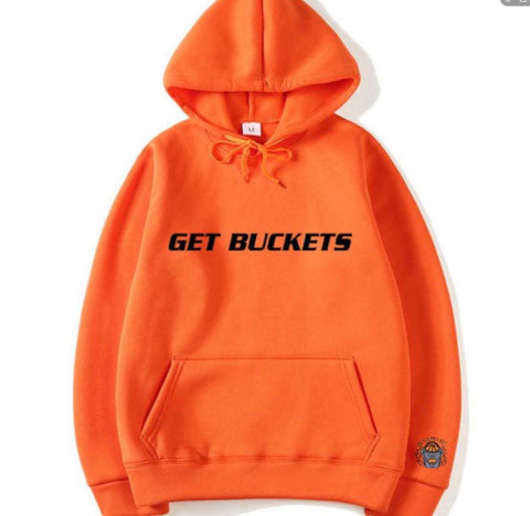 "Get Buckets" Tech Hoodie (Orange)