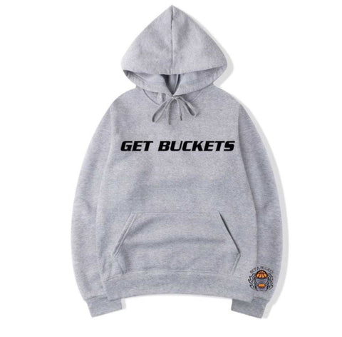 "Get Buckets" Tech Hoodie (Gray)